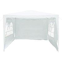 Charles Bentley 3m x 3m Tent - White, White