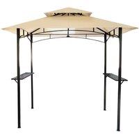 Charles Bentley Metal Gazebo - Cream, Cream