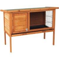 Charles Bentley Raised Pet Hutch - Natural Wood, Brown