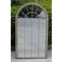 Charles Bentley Garden Single Arch Mirror - Natural, Brown