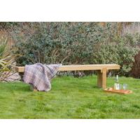 Zest4Leisure Simple Wooden Garden Bench, Brown