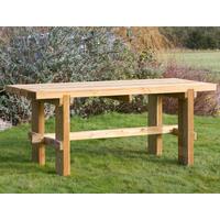 Zest Wooden Rebecca Table, Brown