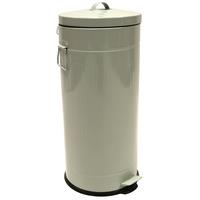 Charles Bentley 30L Retro Pedal Bin - Green, Green