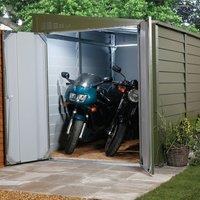Trimetals Titan 960 6ft x 9ft Metal Pent Roof Garden Shed, Green