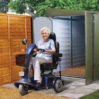 Trimetals Mobility Scooter Metal Garage 894 4ft x 9ft, Green