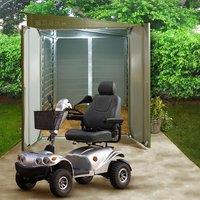 Trimetals Mobility Scooter Metal Garage 896 6ft x 9ft, Green
