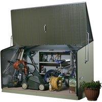Trimetals Storeguard 6ft x 3ft Metal Garden Store - Green, Green