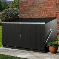 Trimetals Storeguard Large Garden Storage Box - Anthracite, Black