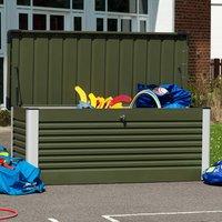 Trimetals Large Patio Storage Box - Green, Green