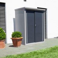 Trimetals Guardian 6ft x 2ft Metal Storage Shed, Grey