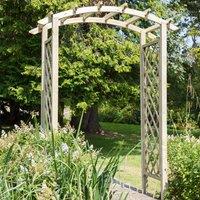 Zest Daria Wooden Garden Arch, Brown