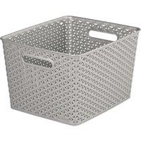 Curver My Style Large Storage Basket - Grey, Grey