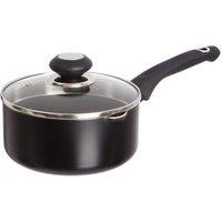 Robert Dyas Aluminium 18cm Lipped Saucepan, Black