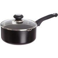 Robert Dyas Aluminium 20cm Lipped Saucepan, Black