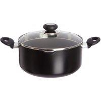 Robert Dyas Aluminium 24cm Lipped Stockpot, Black