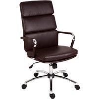 Teknik Deco Faux Leather Executive Office Chair - Brown, Brown
