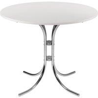 Teknik Bistro Table with Wipe-Clean Top, White
