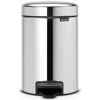Brabantia newIcon 3L Pedal Bin - Brilliant Steel, Silver