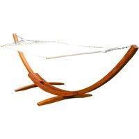 Charles Bentley Wooden Arc Hammock - Cream, Cream