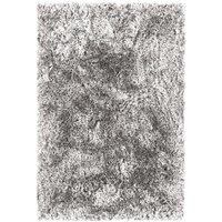 Asiatic Plush Shaggy Rug, 120 x 170cm - Silver, Silver