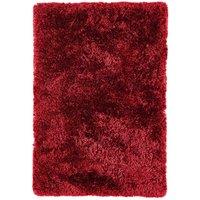 Asiatic Plush Shaggy Rug, 140 x 200cm - Red, Red