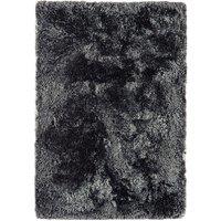 Asiatic Plush Shaggy Rug, 140 x 200cm - Slate, Grey