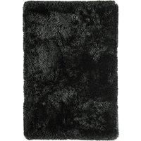 Asiatic Plush Shaggy Rug, 70 x 140cm - Black, Black