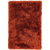 Asiatic Plush Shaggy Rug, 200 x 300cm - Rust, Orange
