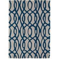 Asiatic Matrix Rug, 120 x 170cm - Blue, Blue