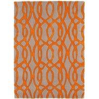 Asiatic Matrix Rug, 120 x 170cm - Orange, Orange