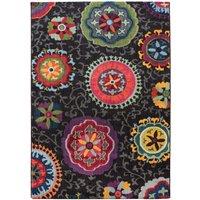 Asiatic Colores Rug, 200 x 300cm - Black Floral, Multi