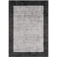 Asiatic Border Rug, 200 x 290cm - Silver, Silver