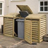 Rowlinson Triple Bin Store, Brown