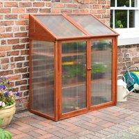 Rowlinson Hardwood Mini Greenhouse, Brown