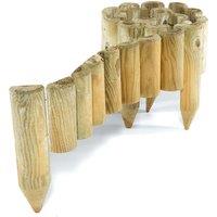 Rowlinson Easy-Fix Spiked Border Roll - Pack of Four, Brown