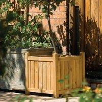Rowlinson Square Small Garden Planter, Brown