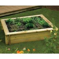 Rowlinson Raised Bed/Sandpit, Brown
