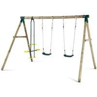 Plum Colobus Wooden Garden Swing Set