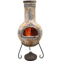 Gardeco Large Azteca Chiminea - Yellow, Brown