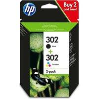 HP Hewlett-Packard 302 Combo Ink Cartridge Pack - Colour and Black, Multi