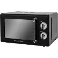 Russell Hobbs RHRETMM705B 700W 17L Manual Retro Microwave - Black