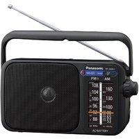 Panasonic RF-2400D Digital (Not DAB) AM/FM Portable Radio - Black, Black