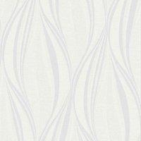BOUTIQUE TANGO WHITE/SILVER WALLPAPER, White