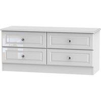 Welcome Furniture Ready Assembled Berryfield 4-Drawer Midi Chest - White, White