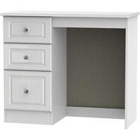 Ready Assembled Berryfield 3-Drawer Dressing Table - Gloss White, White