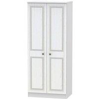 Welcome Furniture Ready Assembled Otega 2-Door Wardrobe -White, White