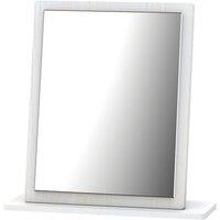 Ready Assembled Otega Dressing Table Mirror - White, White
