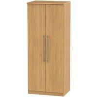 Welcome Furniture Ready Assembled Edina 2-Door Wardrobe - Modern Oak, Brown