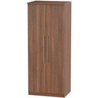 Welcome Furniture Ready Assembled Edina 2-Door Wardrobe - Walnut, Brown