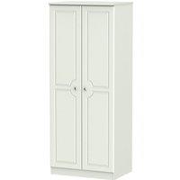 Welcome Furniture Ready Assembled Montego 2-Door Wardrobe - Ash Grey, Grey